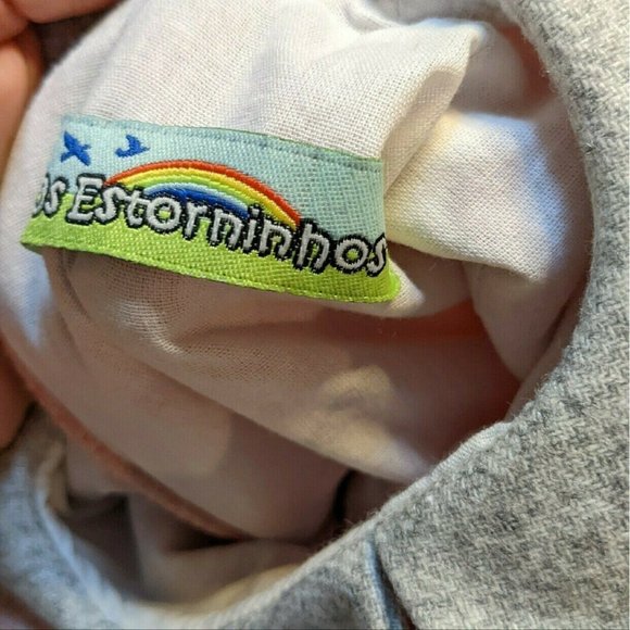 os estorninhos pink & grey Long-sleeved Romper OS EUC - Picture 7 of 11